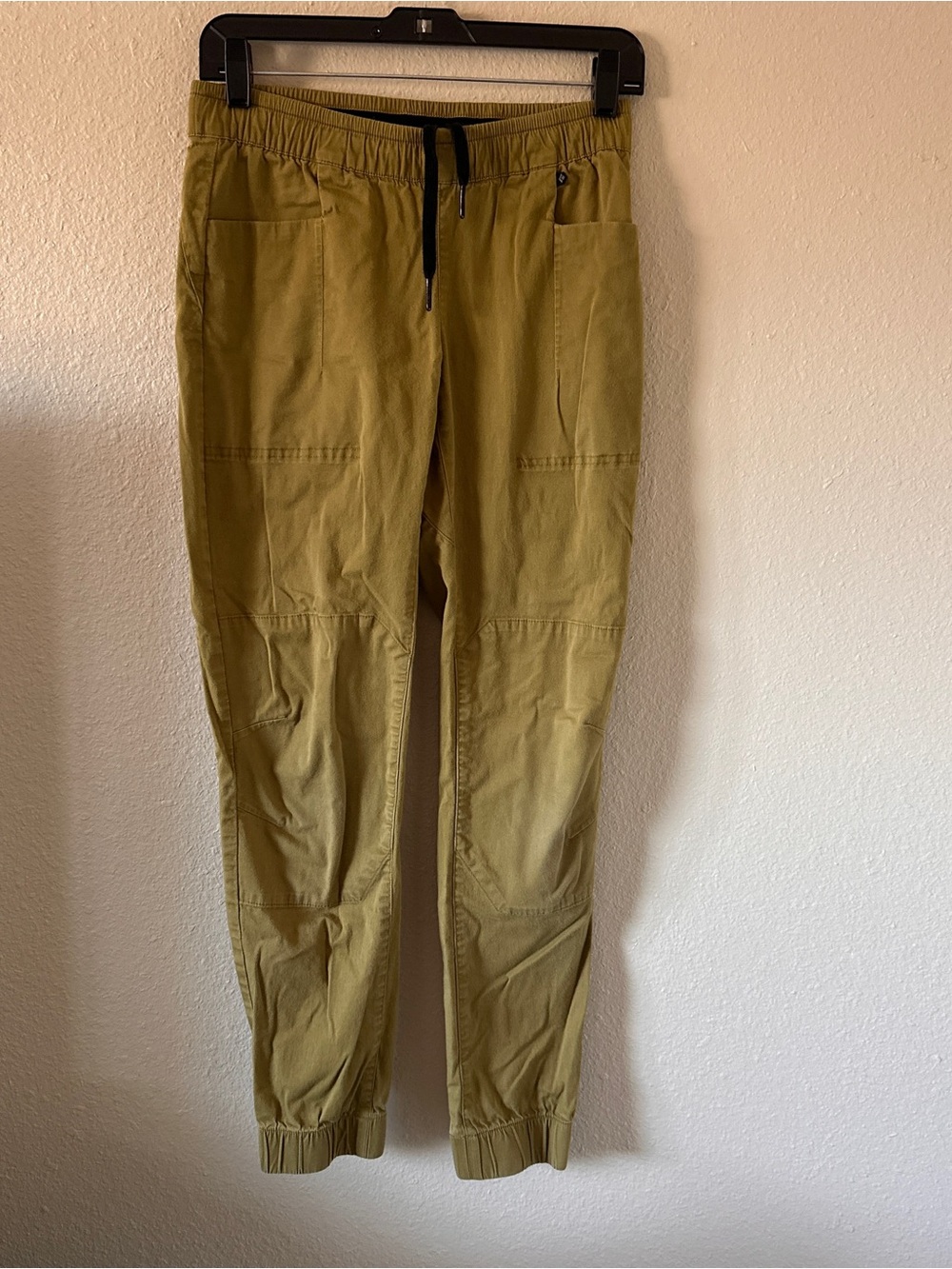 Women’s Black Diamond Notion SP Green Jogger Climbing Pants Tapered Fit Defect
